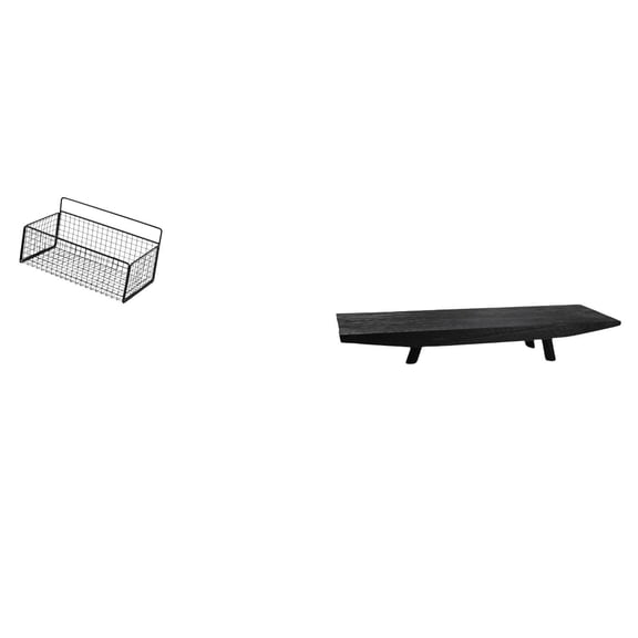 Hanging Storage Basket Serving Tray Wall Mounted Shelves Sturdy Metal Construction for Kitchen Dining Room Living Room