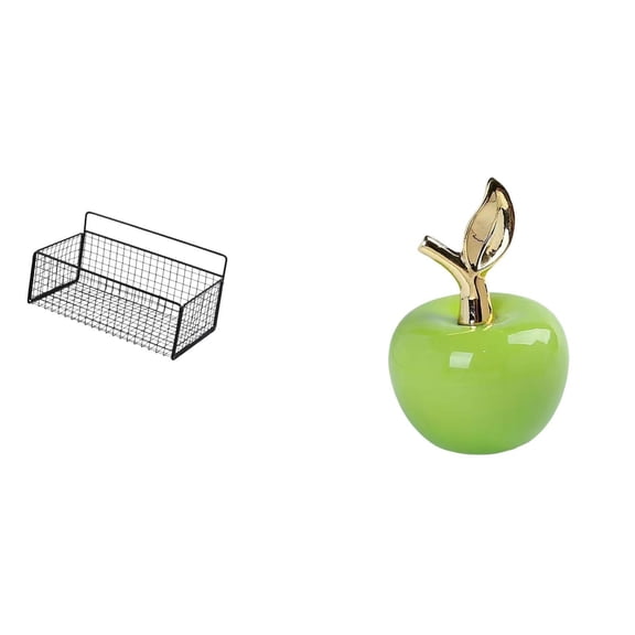 Hanging Storage Basket Wall Mounted Shelves Ceramic Statue Unique Artistic Decor for Kitchen Living Room Office