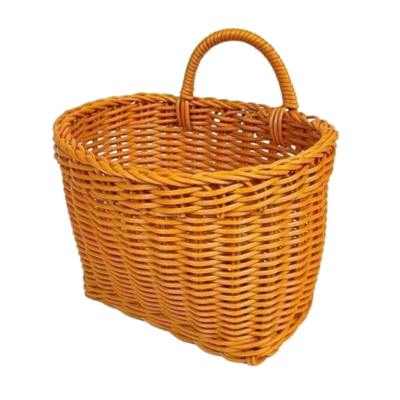 Hanging Storage Basket Woven Organizer PP Material Decorative for Bedroom Living Room Office Use