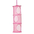 thumbnail image 1 of Hanging Storage, Closet Hanging Organizer, Hanging Laundry Basket, 9X42 In, Bright Pink, Kids Room, Soft Sided Sorting, 1 Pc, 1 of 6