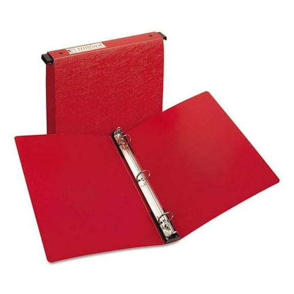 Hanging Storage Flexible Non-View Binder With Round Rings, 3 Rings, 1" Capacity, 11 X 8.5, Red | Bundle of 10 Each