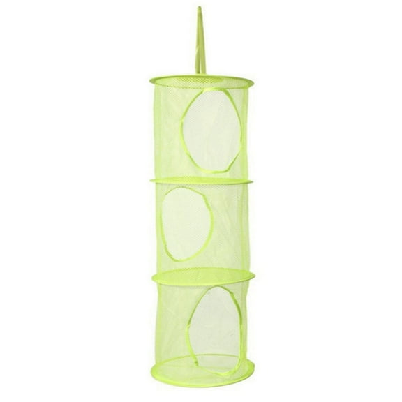 Hanging Storage Organizer, Closet Storage Organizer, Collapsible Storage, 10.6*29.5in, Lime Green, 1 Pc, Closet OrganizersandStorage,inCloset Organizer
