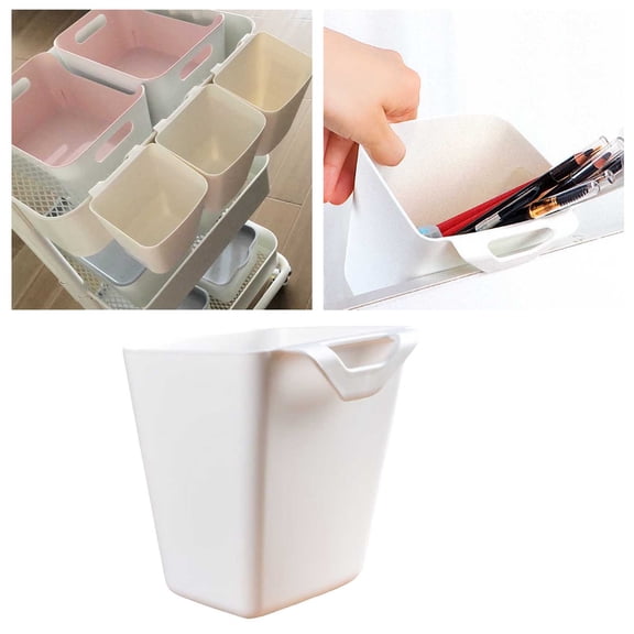 Hanging Storage Organizer Rack for Living Room Bedroom Space Saving Utility Cart Accessories Desktop Container Makeup Pencil Holder 2PCS