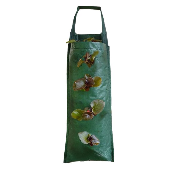 Hanging Strawberry Grow Bag Upside Down Strawberry Planter Reusable Breathable Plant Grow Bag with 4 6 8 10 Planting Holes for Vegetables And Herbs