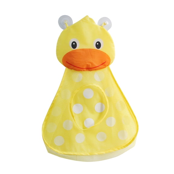 Hanging Strong Suction Cup Mesh Toy Organizer for Bathtub and Bathroom Storage with Durable Baby Mesh Bag