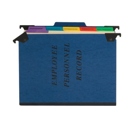 Pendaflex® Hanging-Style Personnel File Folder, 2" Expansion, 9-1/2" x 11-3/4", Letter Size, Blue