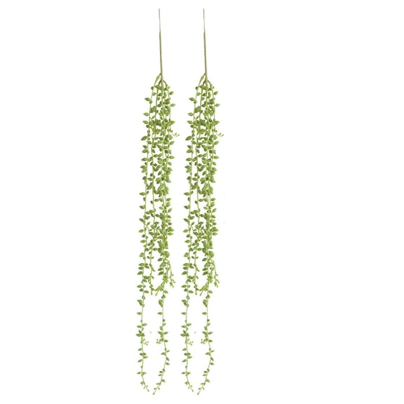 Hanging Succulents Lover Wall Vines Beads Green Flower Home Dcor, 78 cm, Green