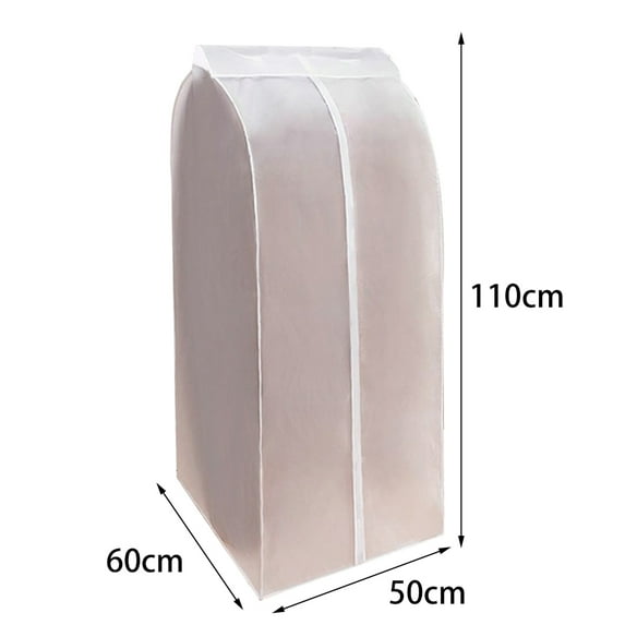 Hanging Suit Bags Clear Garment Bag for Storage Lightweight Shirt Protector Cover Bag Moth-Proof Full Zipper PEVA Breathable Translucent Dust Cover for Closet Clothes