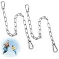 thumbnail image 1 of Hanging Swing Chair Chain Kit, 2 Set Stainless Steel Hardware Heavy Duty Porch Swing Hammock Chain Kit Hanging Hooks for Hammock, Rope, Tire, Tree Swings, 1 of 7