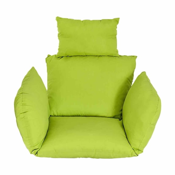 Hanging Swing Chair Cushion Egg Chair Replacement with Headrest Pillow for Patio Porch Backyard