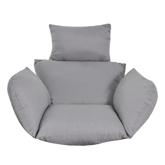 Hanging Swing Chair Cushion Egg Chair Replacement with Headrest Pillow for Patio Porch Backyard