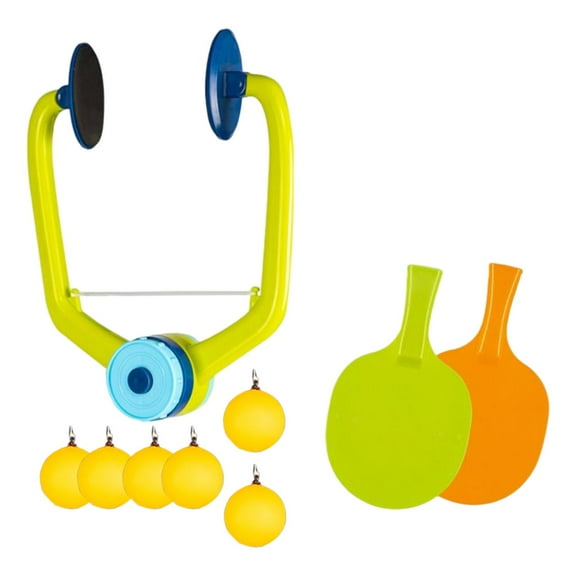 Hanging Table Tennis Trainer, Children Self Training Portable Suspended Ball Trainer for Indoor Play Set Practice Tool Birthday Gifts Orange