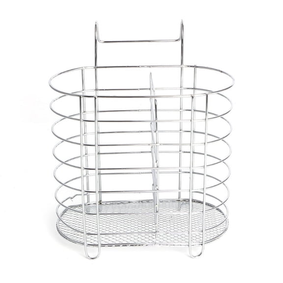 Hanging Tableware Tube Cage Rack Drain Chopsticks Spoon Holder Metal Organizer