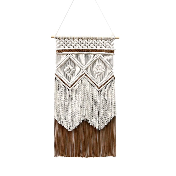 Hanging Tapestry Hand Woven Tapestries Boho Wall Art Decor Home Wall Decor Wall , Brown40*70cm