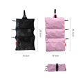 thumbnail image 1 of Hanging Toiletry Bag, Lightweight Roll-Up Travel Organizer with 3 Mesh Zipper Compartments, Water-Resistant Makeup Storage for Camping & Travel, 1 of 7