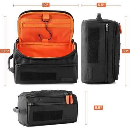 Hanging Toiletry Bag Tactical Dopp Kit  For Men - Travel & Storage Organizer
