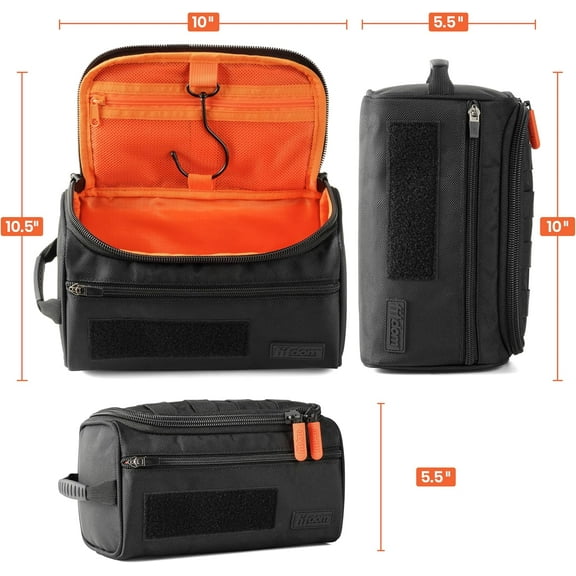 Hanging Toiletry Bag Tactical Dopp Kit  For Men - Travel & Storage Organizer