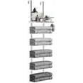 thumbnail image 1 of Hanging Towel Racks for Bathroom No Drill - Over The Door 6-Tier Bath Towel Storage Organizer for Small Bathrooms-Back Door Large Tiered Towel Holder Hanger for Rolled Towels RV Camper Silver, 1 of 7