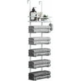 thumbnail image 1 of Hanging Towel Racks for Bathroom No Drill - Over The Door 6-Tier Bath Towel Storage Organizer for Small Bathrooms - Back Door Large Tiered Towel Holder Hanger for Rolled Towels, 1 of 1