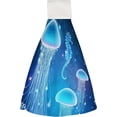 thumbnail image 1 of Hanging Towels 1 Pcs, Dish Towels Magic Jellyfish Absorbent Hand Towels with Hanging Loop Washcloth for Bathroom Kitchen, 1 of 6