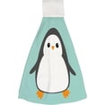 thumbnail image 1 of Hanging Towels 1 Pcs, Dish Towels Single Penguin Absorbent Hand Towels with Hanging Loop Washcloth for Bathroom Kitchen, 1 of 6