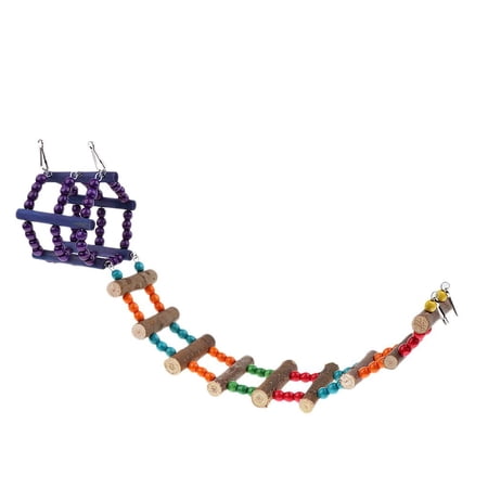 Hanging Toy For Cockatiel Parrot Wooden Cage