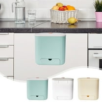 Hanging Trash Can under $5! kkbbma Countertop Compost Bin with Lid, Hanging Small Trash Can Under Sink for Kitchen, Food Waste Bin for Countertop, Mountable Garbage Can for Bathroom, RV