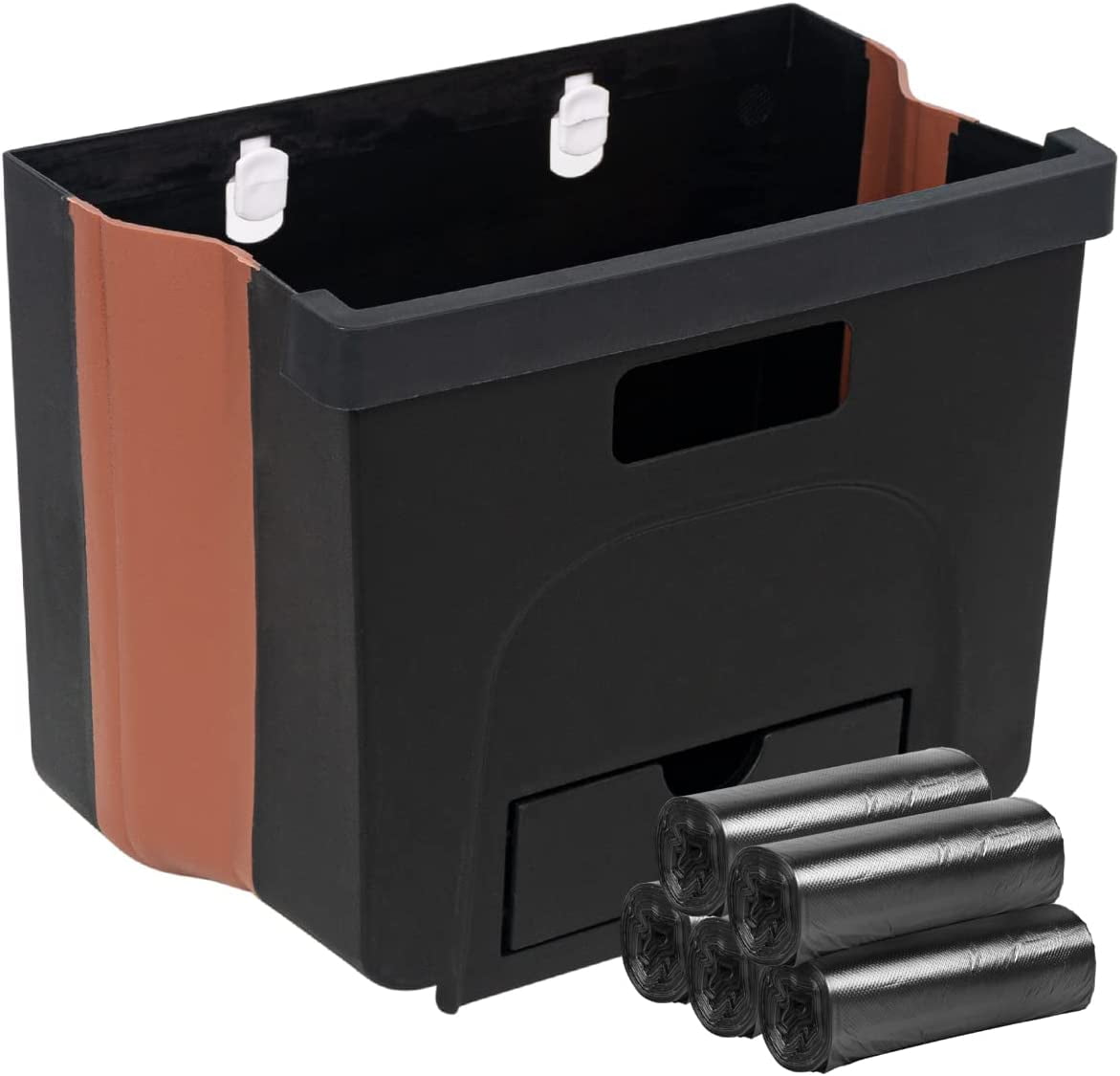 Hanging Trash Can for Kitchen Cabinet Door Folding Waste Bin Portable ...