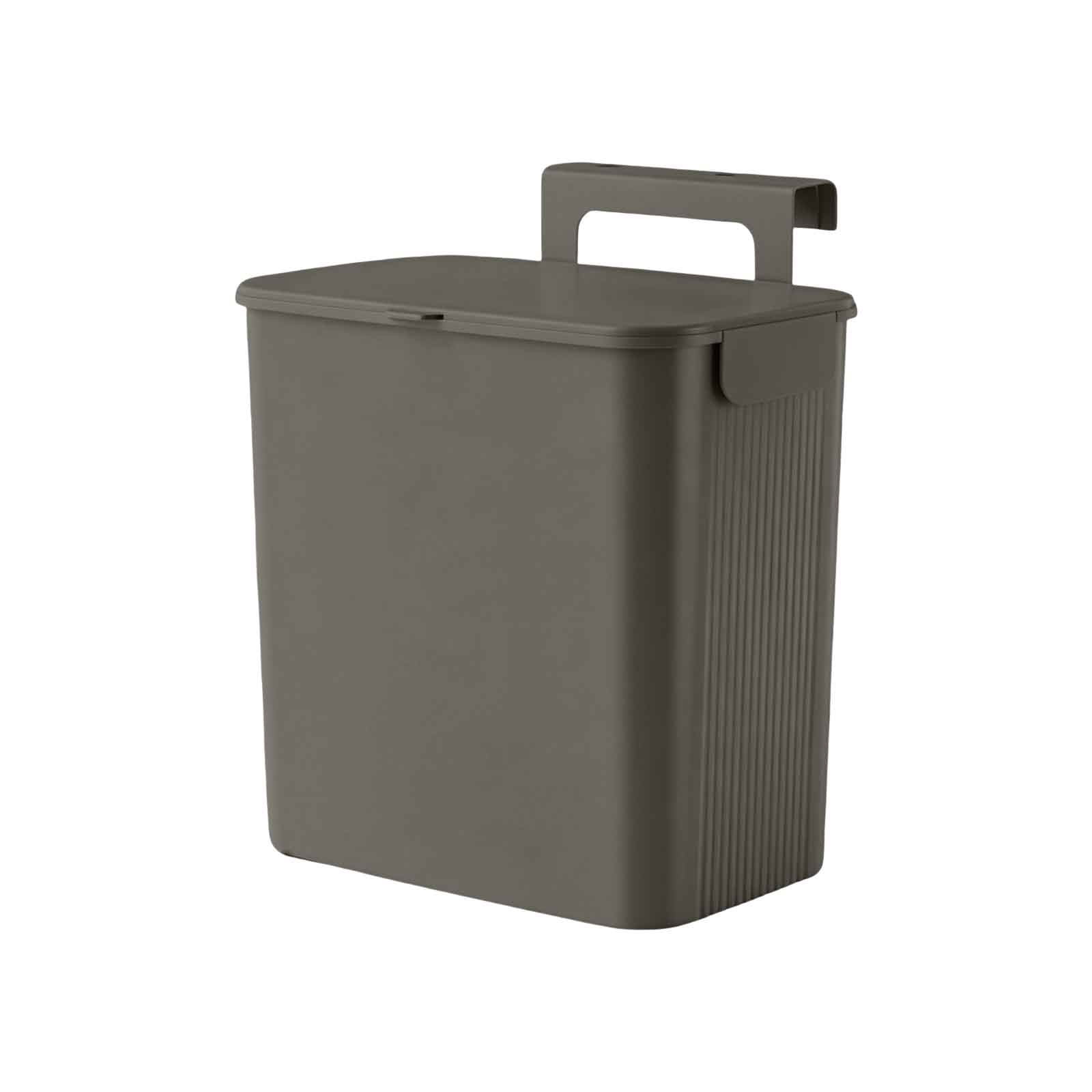 Hanging Trash Can,Lidded Kitchen Waste Bin,Cabinet Door Mounted Garbage ...