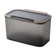 thumbnail image 1 of Hanging Trash Can for Kitchen Cabinet Door 8.7x5.5x4.7 Inches, Wall Mounted Bathroom Toilet Bin with Lid for Household Waste Storage, 1 of 5