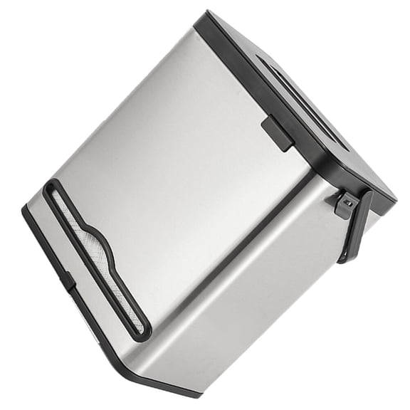 Hytrove Trash Can Multi Colored 1Pack Wall Hanging Tissue Dispenser Stainless Steel