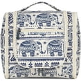 thumbnail image 1 of Narwey Hanging Toiletry Makeup Bag for Women Travel Organizer Toiletries Kit Men for Cosmetics Essentials Accessories, Large, Elephant, 1 of 5