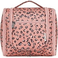 thumbnail image 1 of Hanging Travel Toiletry Bag Cosmetic Make up Organizer Cosmetic Bag With Handle,Large,Orange Leopard, 1 of 4