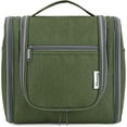 thumbnail image 1 of Narwey Hanging Toiletry Makeup Bag for Women Travel Organizer Toiletries Kit Men for Cosmetics Essentials Accessories, Large, Army Green, 1 of 6