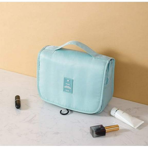 Hanging Travel Toiletry Bag - Versatile Cosmetic Organizer for Women Portable Makeup Holder with Durable Hook Ideal for Toiletries and Bathroom