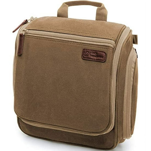 Hanging Travel Toiletry Bag for Men and Women – Large Cosmetics, Makeup and Toiletries Organizer Kit with 10 Compartments, YKK Zippers, XXL Metal Swivel Hook, Water-Resistant Nylon