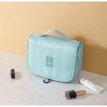 Hanging Travel Toiletry Bag for Women - Portable Cosmetic Bag for Makeup and Toiletries Stylish Bathroom Organizer with Durable Hook