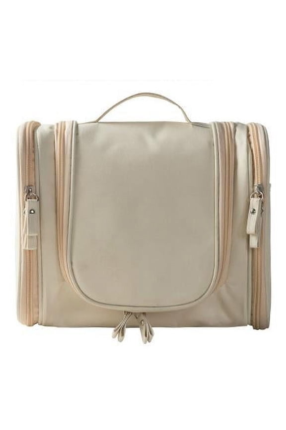 Hanging Travel Toiletry Bag for Women and Men, Water-resistant Makeup Bag, Compact  Organizer Bag, Makeup Organizer Bag for Cosmetics, White