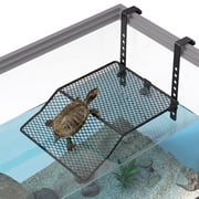 Hanging Turtle Basking Platform with Non-Slip Ramp, Adjustable Height Turtle Dock for Aquarium