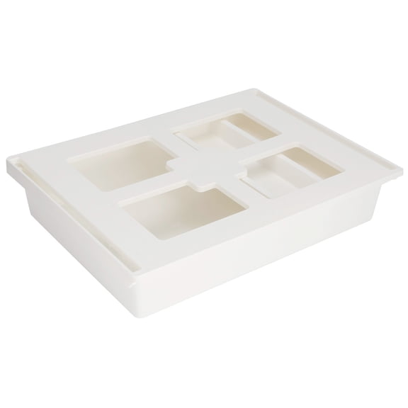 Hanging Under Desk Organizer Sliding Drawer Plastic Storage Box Cabinet Partition for Workplace Home, Large Size (13.8 x 10.6 in / 35 x 27 cm)