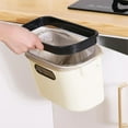 thumbnail image 1 of Hanging Under Sink Trash Can, 10.23x6.29x5.11in Small Plastic Kitchen Waste Bin for Countertop, Bathroom, or Office, 1 of 8