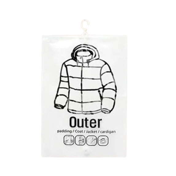 Hanging Vacuum Storage Bags for Coats, Garment Bags for Hanging Clothes, Vacuum Seal Bags for Clothing Travel, Coat StorageBags VacuumSealedHanging for Suits and Jackets