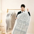 thumbnail image 1 of Hanging Vacuum Storage Bags for Clothes, Clear Garment Organizer Set, 1 of 6