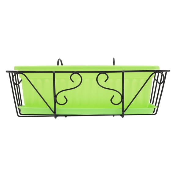 Rectangular Hanging Vegetable Pots for Garden Fence - Planting Containers for Flowers and Herbs