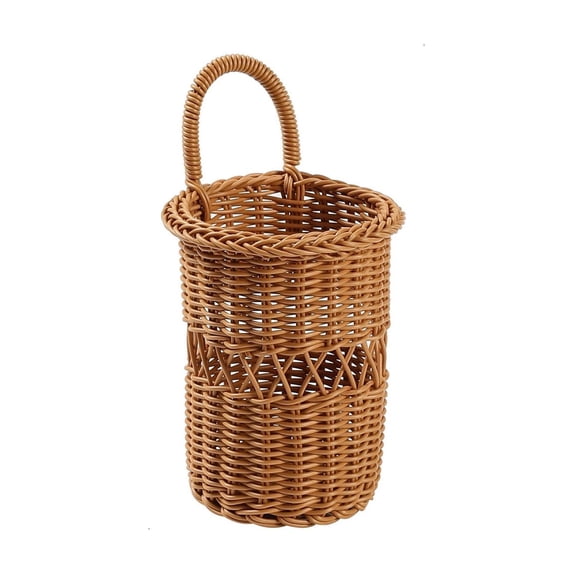 Hanging Wall Basket,Woven Portable Storage Organizer with Top Loop for Home Entryway Living Room