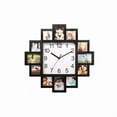 thumbnail image 1 of 12-Photo Collage Wall Clock – Home Decor Frame Clock, 1 of 5