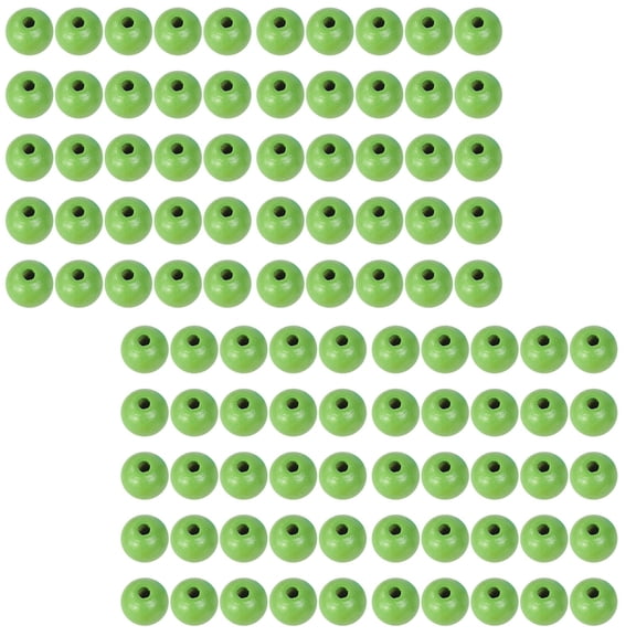 Hanging Wall Decor,100PC Solid Wood Beads Plaid Print Wooden Beads Rustic Wood Beads DIY Garland