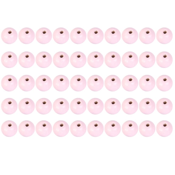 Hanging Wall Decor,50PC Solid Wood Beads Plaid Print Wooden Beads Rustic Wood Beads DIY Garland