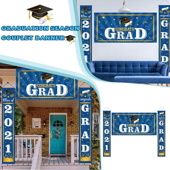 Hanging Wall Decor,Cloth Background Large Banner Flag Lasting Hanging Selfie Party Graduation Party Home Decor