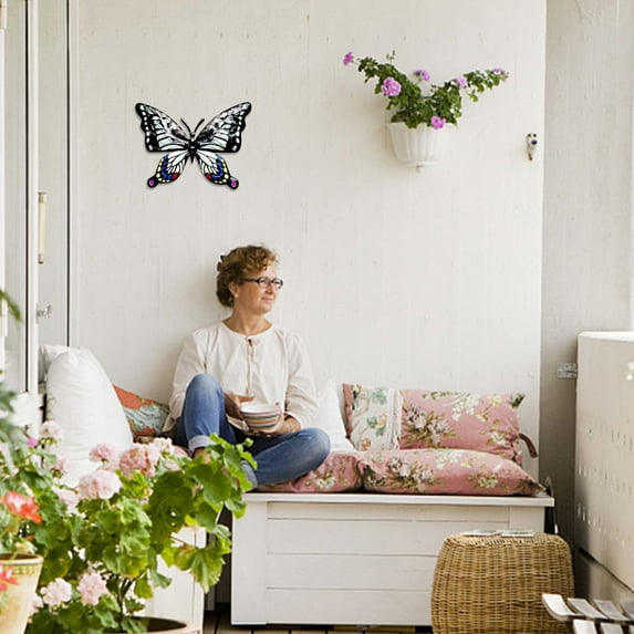 Hanging Wall Decor,Metal Butterfly Wall Decor Handmade Iron Art Hanging Decoration Butterfly Statue